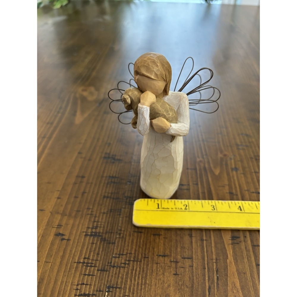 Willow Tree - #26011 Angel of Friendship - New In Box - Angel with Dog - Picture 13 of 16